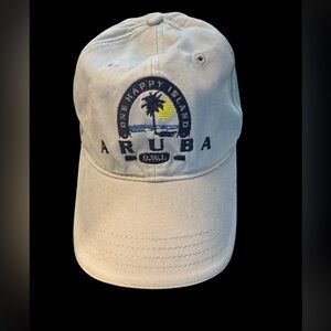 Aruba Embroidered Beige Dad Ball Cap